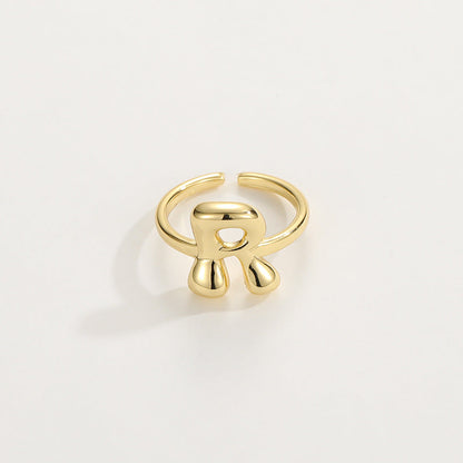 Personalized Fun Alphabet Initial Ring