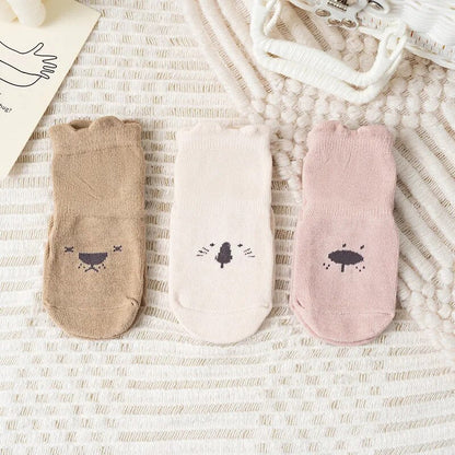 Grip Baby Socks 3-Pack Anti-Slip Toddler Socks - Halri