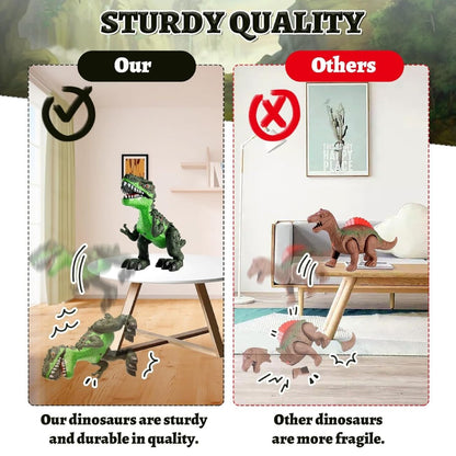 Roaring Music Dinosaur with Lights and Sound, Durable Plastic, Realistic Design, Safe for kids 2+