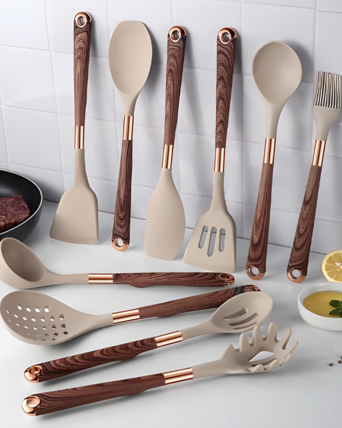 Premium 10pc Kitchen Tool Set with Durable Handles - Halri