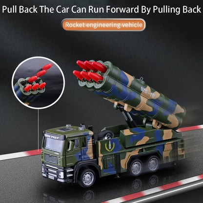 Rocket Launcher Car with 360° Rotating Launcher and Realistic Lights and Sounds, Safe for Ages 3+