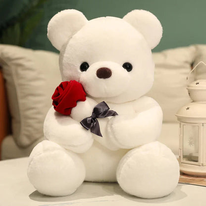 Cuddly Teddy Bear with Soft Roses - Halri