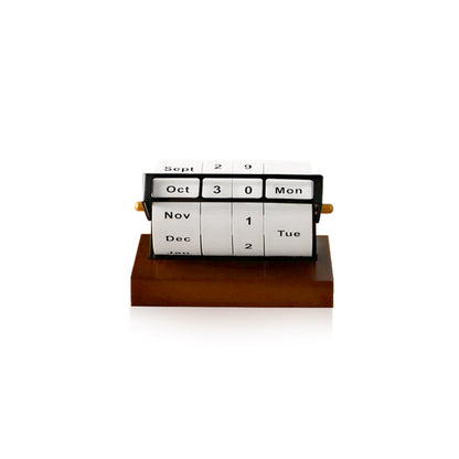 Classic Wooden Spinning Desk Calendar - Halri