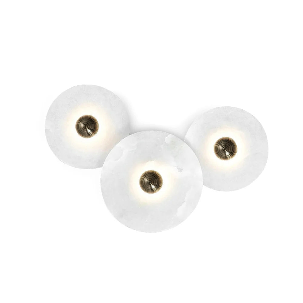 Classic White Round LED Ceiling Wall Light - Halri