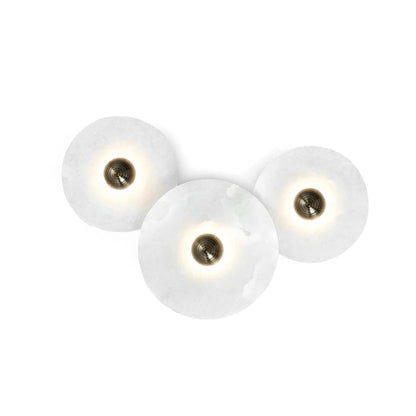 Classic White Round LED Ceiling Wall Light - Halri