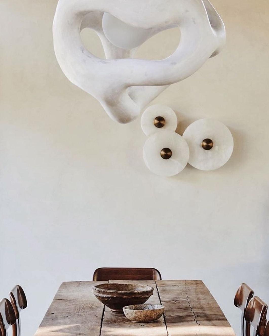 Classic White Round LED Ceiling Wall Light