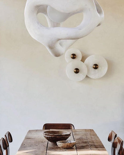 Classic White Round LED Ceiling Wall Light