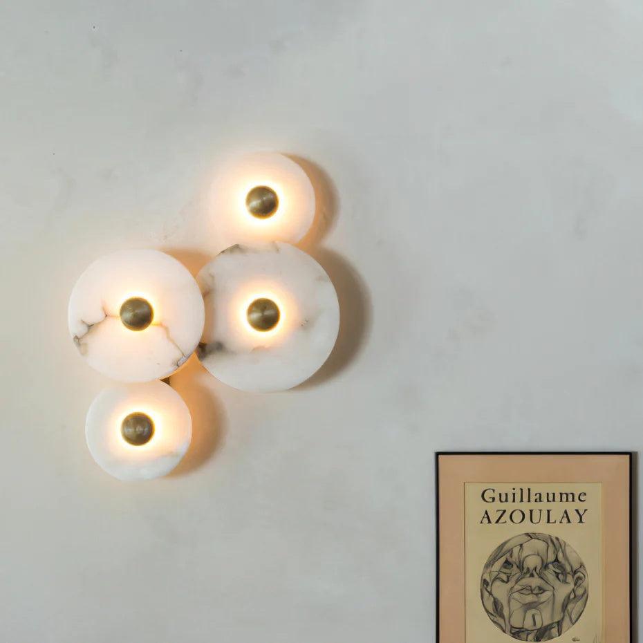Classic White Round LED Ceiling Wall Light