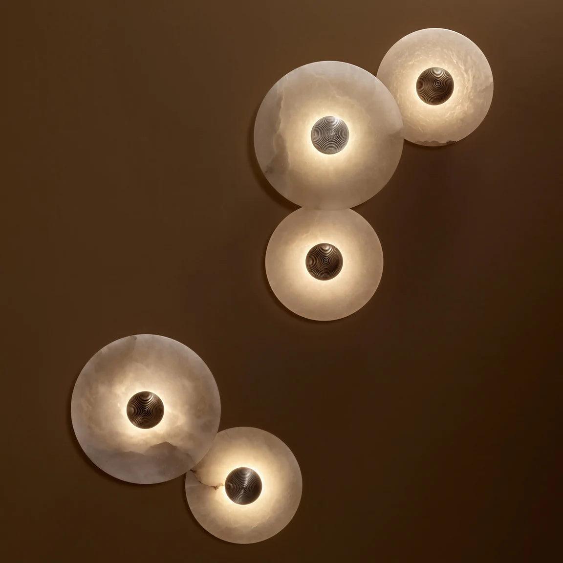 Classic White Round LED Ceiling Wall Light