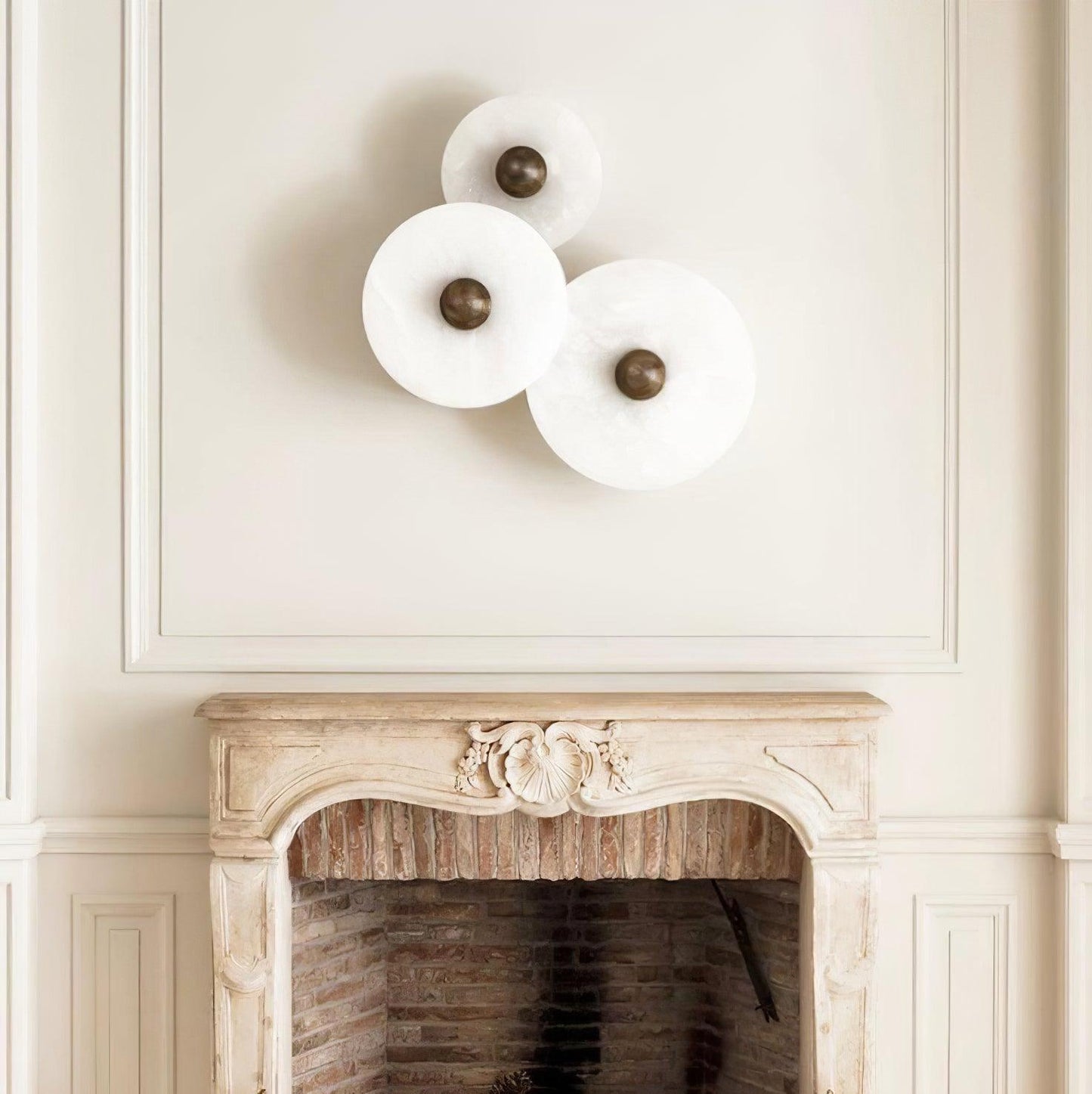 Classic White Round LED Ceiling Wall Light
