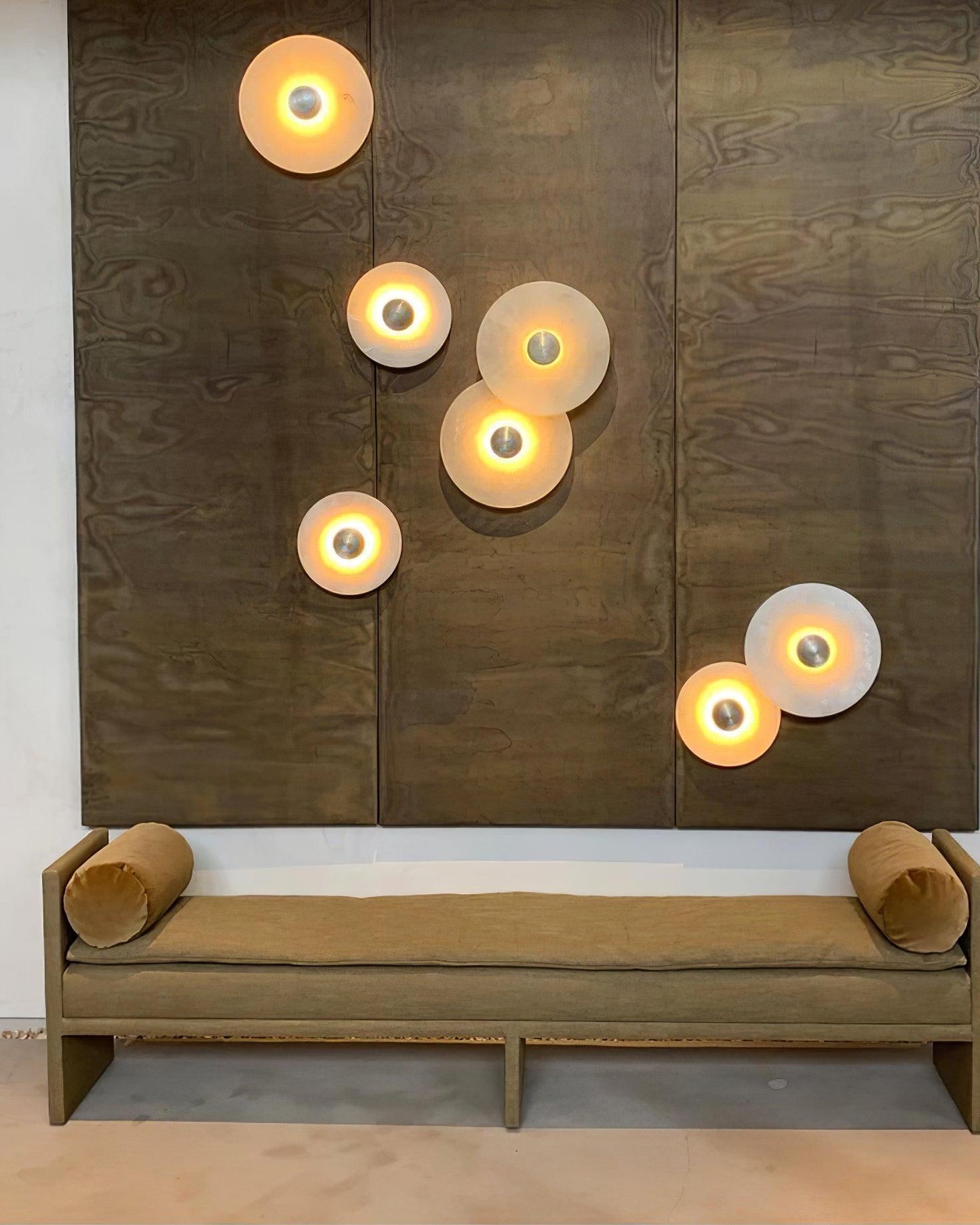 Classic White Round LED Ceiling Wall Light