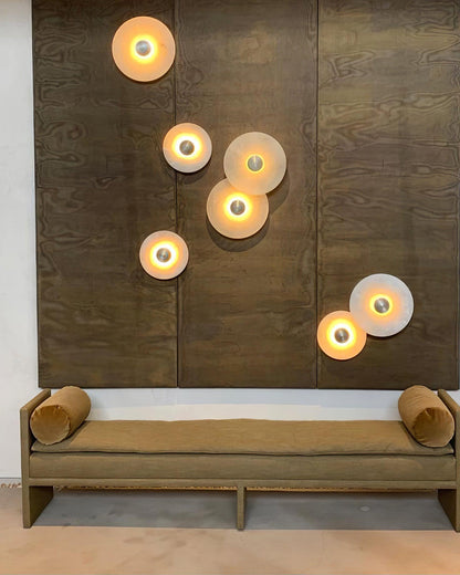 Classic White Round LED Ceiling Wall Light