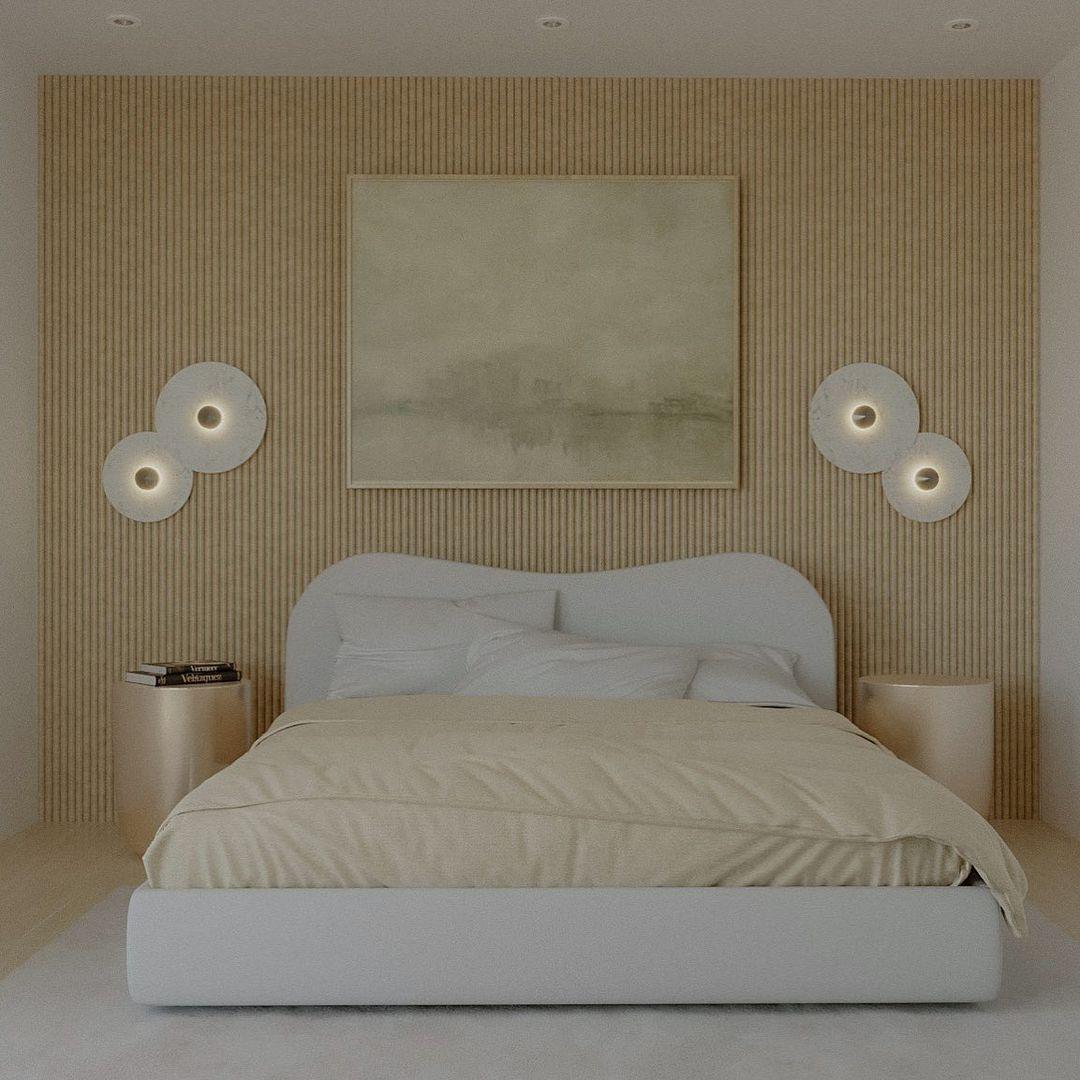 Classic White Round LED Ceiling Wall Light