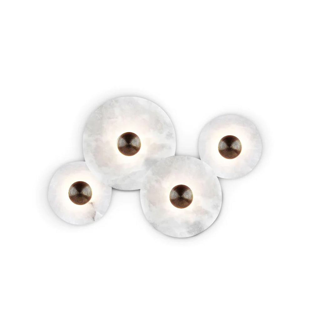Classic White Round LED Ceiling Wall Light