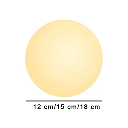Soft White Glass Sphere Contemporary Wall Lamp