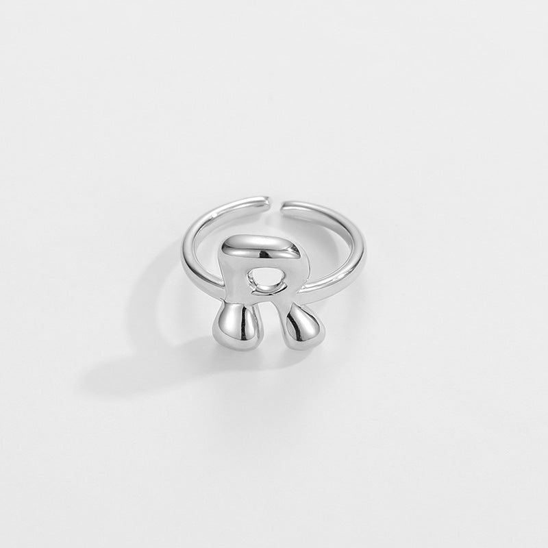Personalized Fun Alphabet Initial Ring