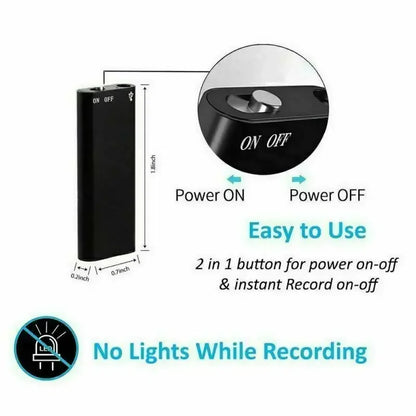 Small Handsfree Digital Voice Recorder