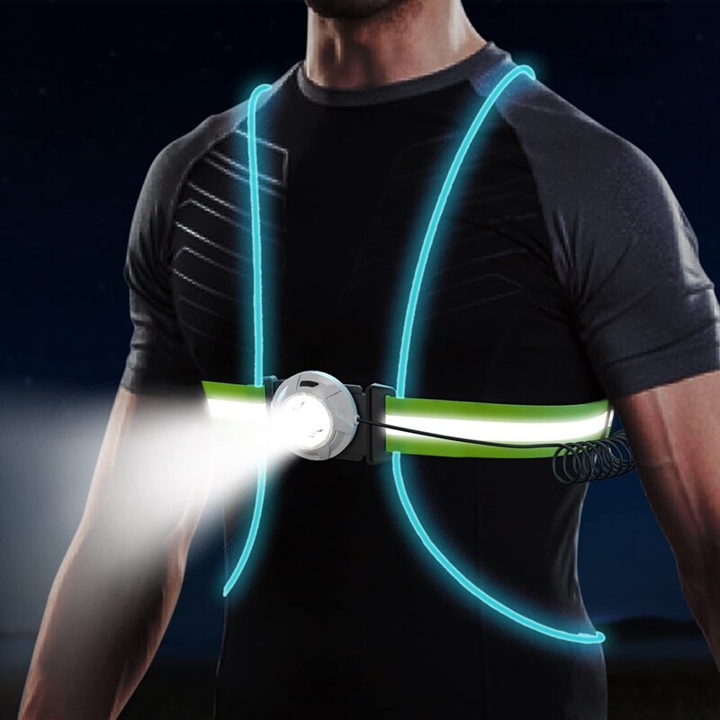 Bright Reflective LED Safety Running Vest