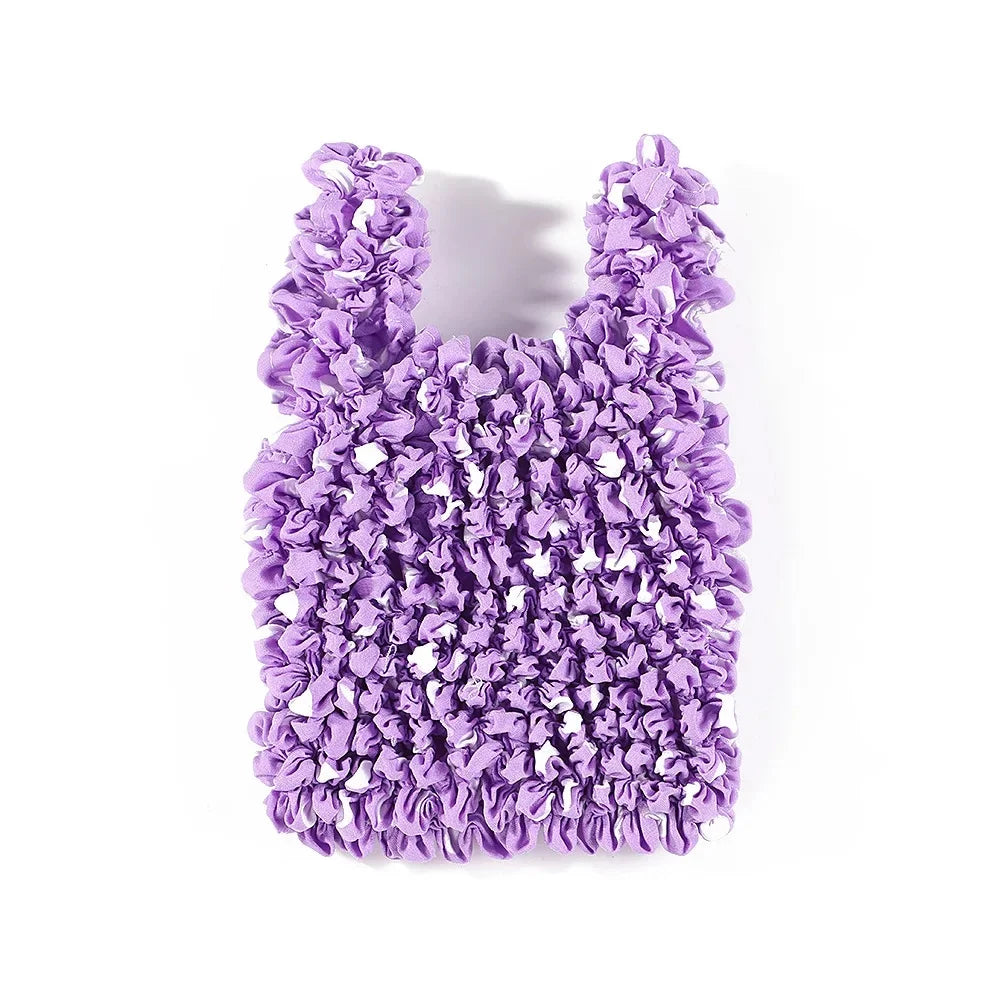 Small Floral Elastic Tote Shopping Bag