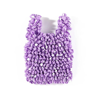 Small Floral Elastic Tote Shopping Bag