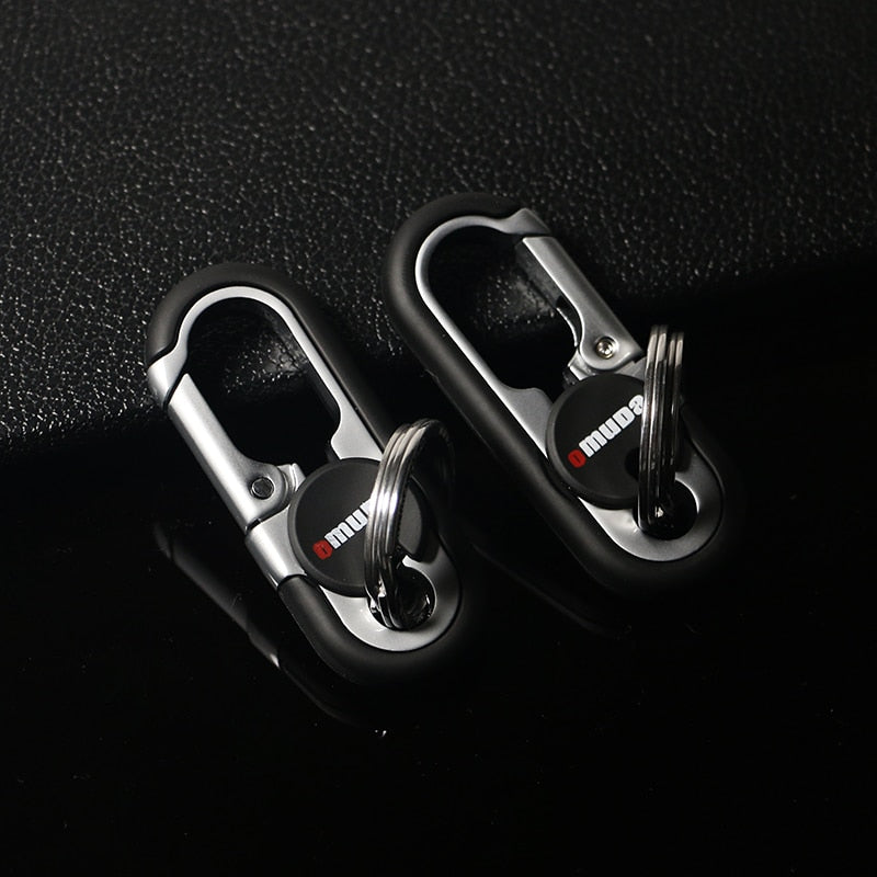 Strong Metal Dual Ring Key Holder Chain
