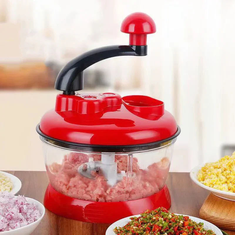 Easy Manual Food Chopper with Sharp Stainless Steel Blades - Halri