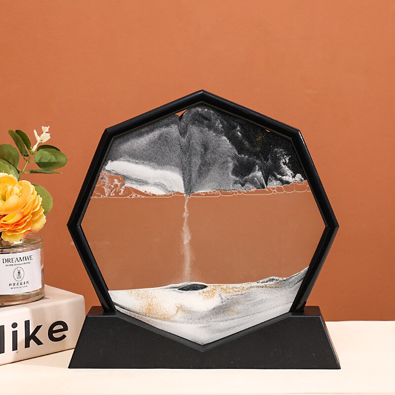 Oceanic Wavy Hexagon Sand Decoration