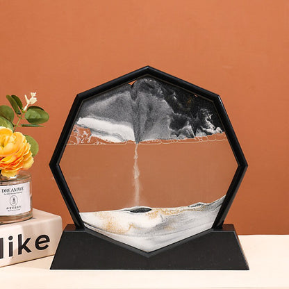 Oceanic Wavy Hexagon Sand Decoration