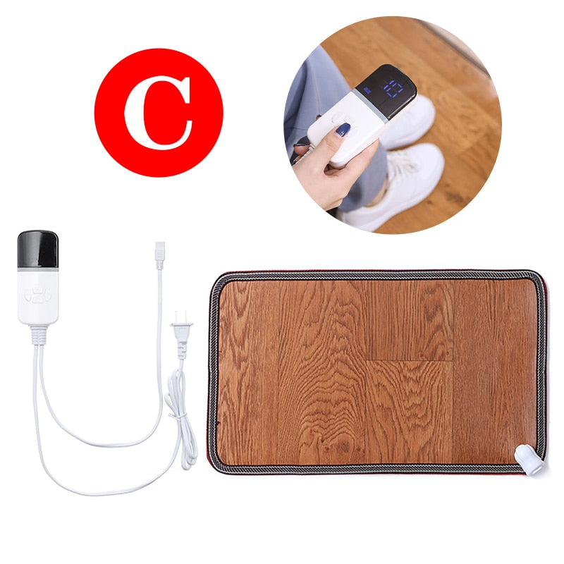 Cozy Thermostat Controlled Heated Footrest Mat