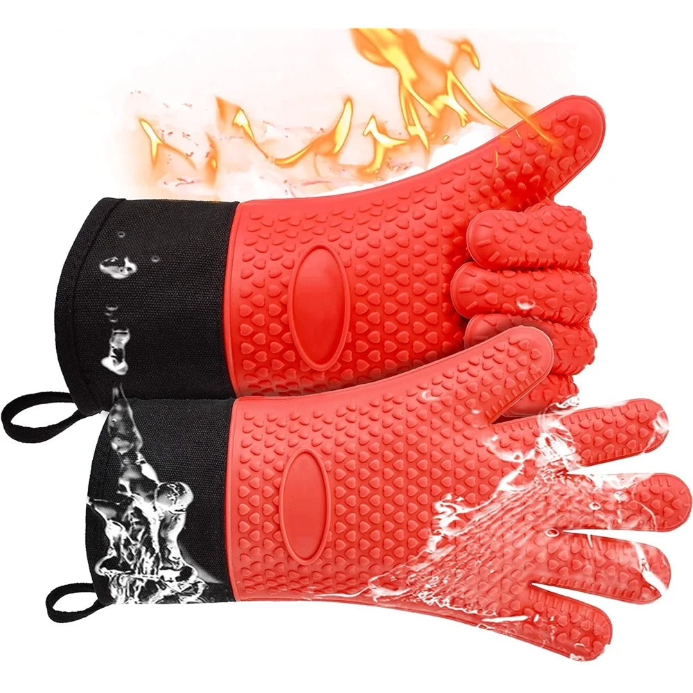Heat Resistant BBQ Gloves with Non Slip Grip - Halri