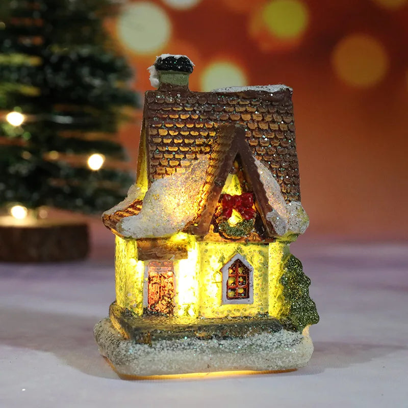 Cozy Holiday LED Christmas Home Decor Figurines
