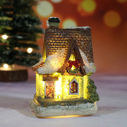 Cozy Holiday LED Christmas Home Decor Figurines