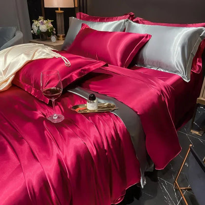 Soft Elegant Silk Bed Sheets Set