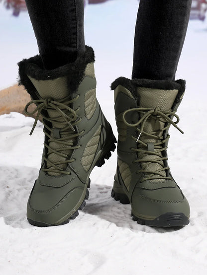 Warm Fleece Lined Snow Boots for Men and Women