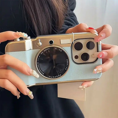 Vintage Style Bluetooth iPhone Camera Case