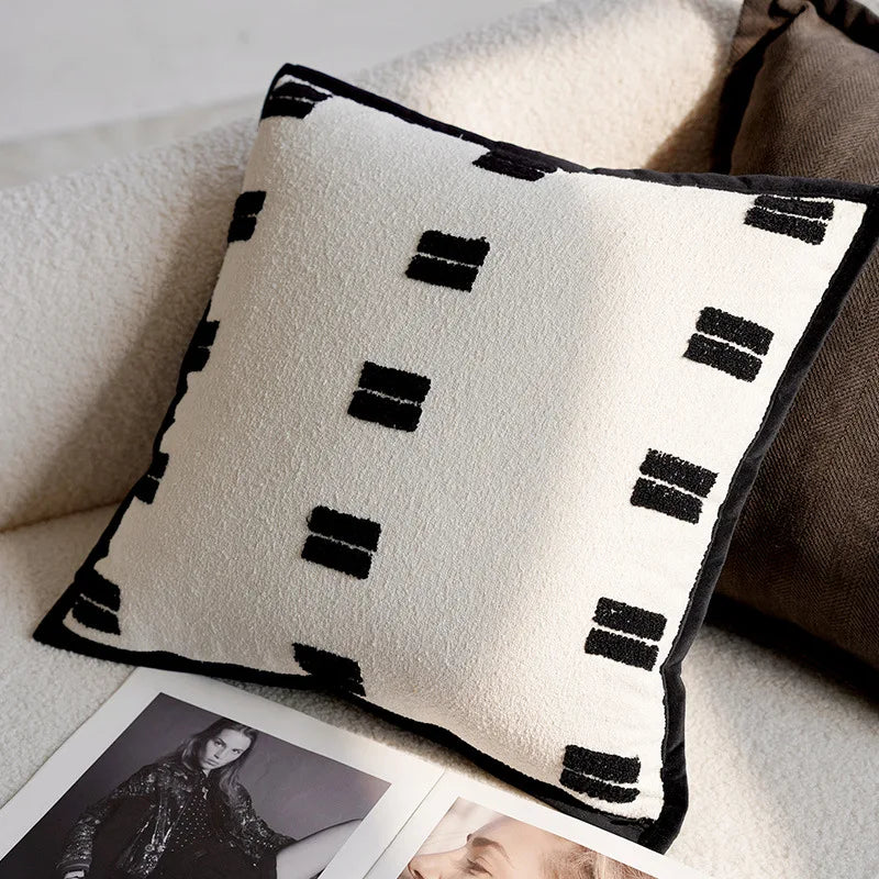 Elegant Horse Pattern Throw Pillow for Home Decor