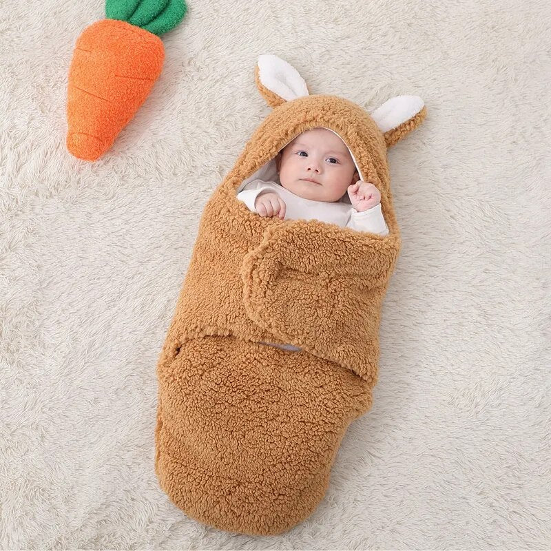 Soft Bunny Baby Sleep Sack Wrap