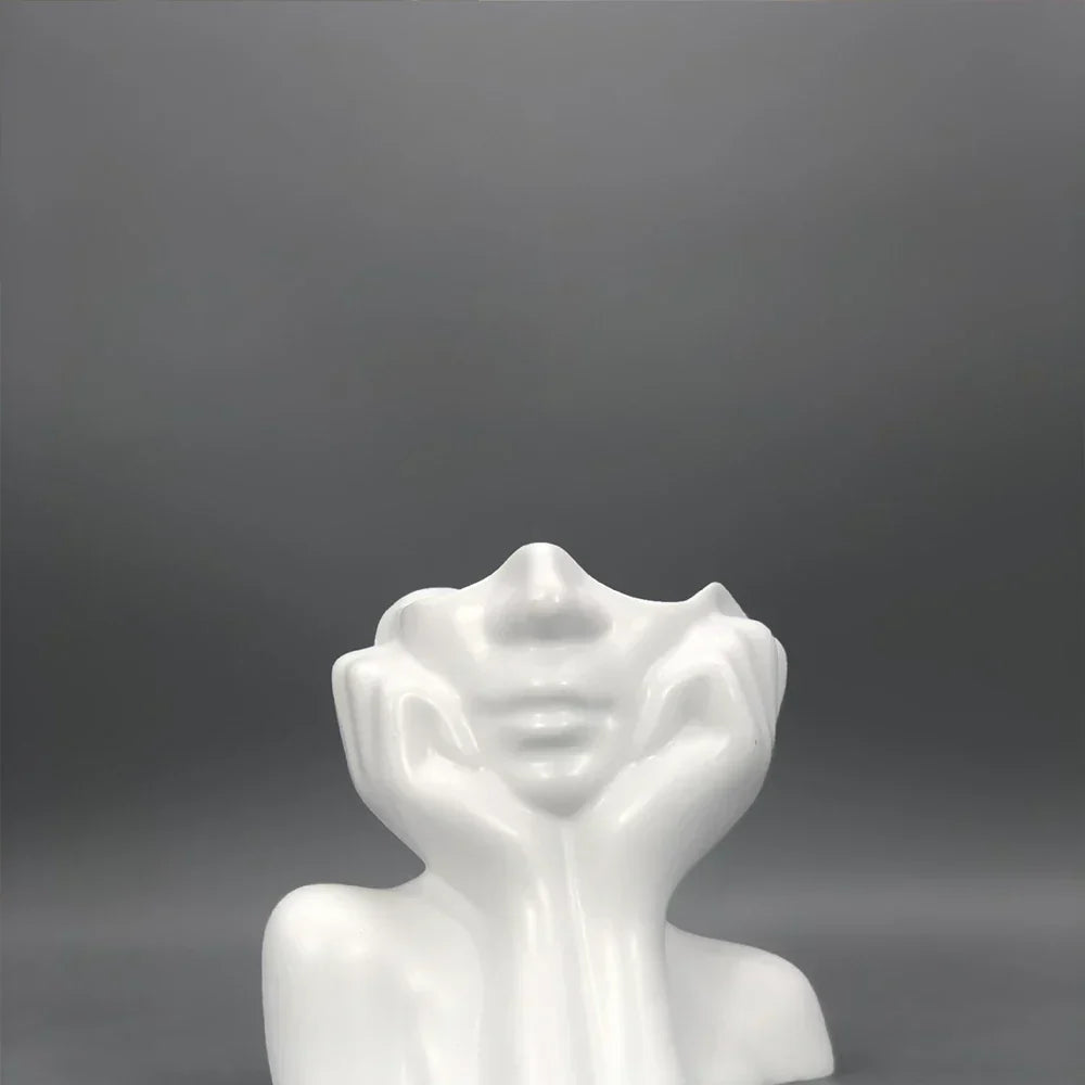 Happy Floral Garden Pot Statue