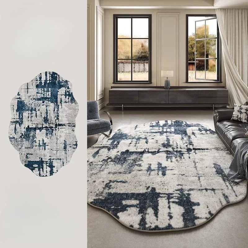 Soft Shaggy Area Rug Lamp for Home Decor