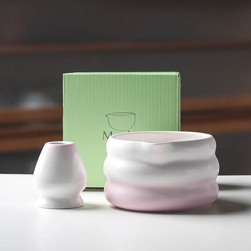 Traditional Green Tea Ceramic Matcha Bowl Set - Halri