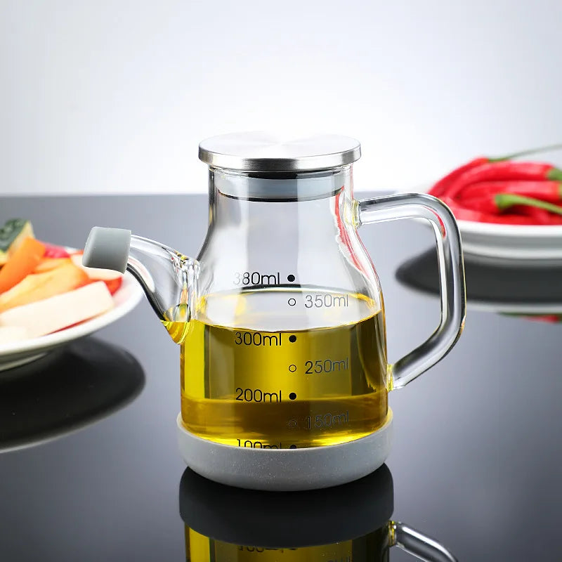 Clear Glass Kitchen Oil Dispenser Bottle - Halri