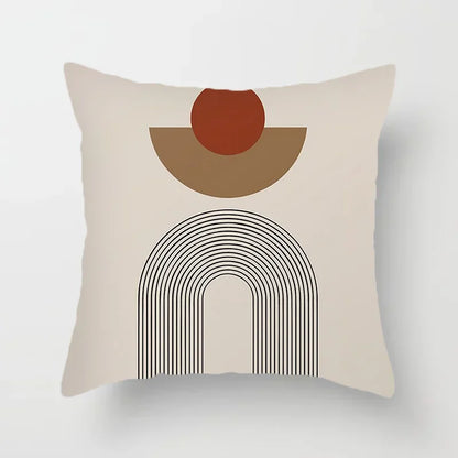 Stylish Black White Abstract Throw Pillow Cover