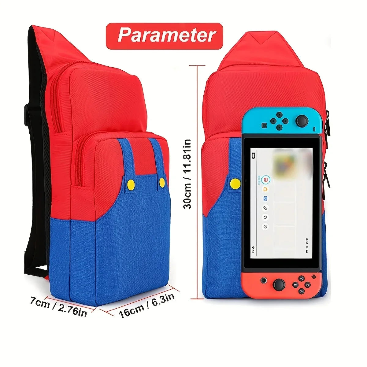Tough Switch Crossbody Bag for Gaming Accessories
