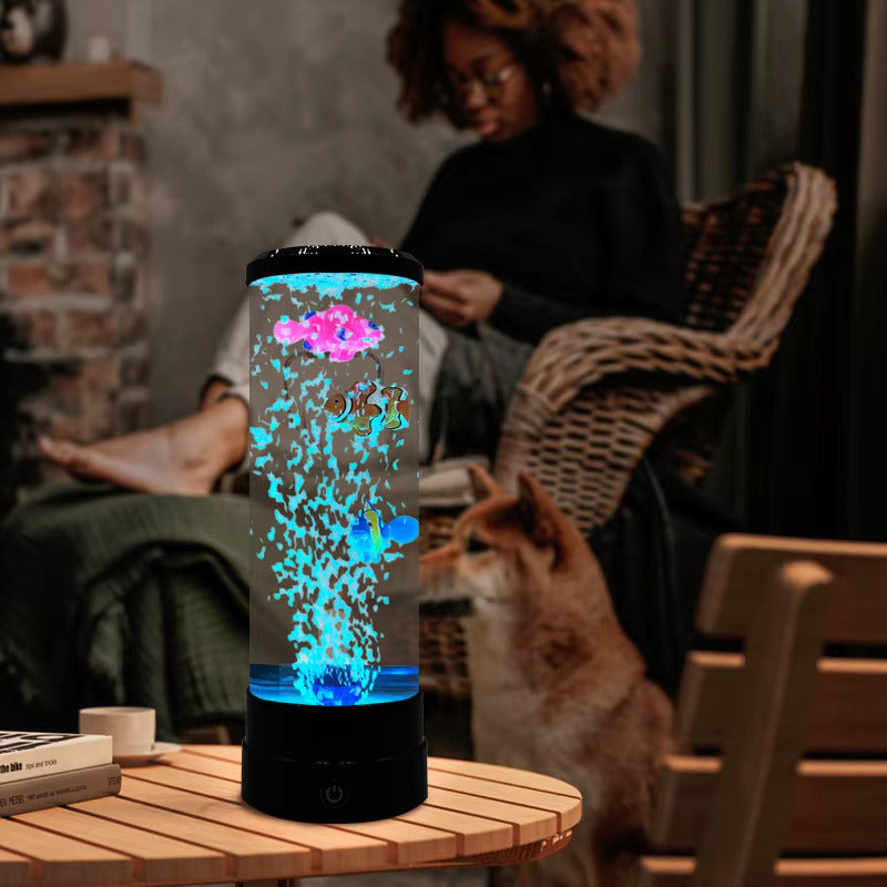 Soothing Ocean Bubble Table Lamp