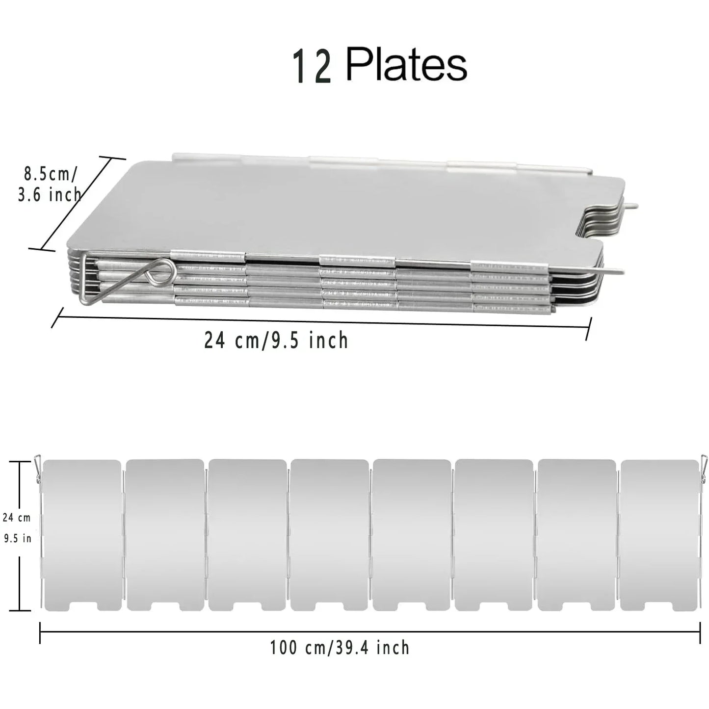 Portable Camping Windscreen for Gas Stoves Stainless Steel