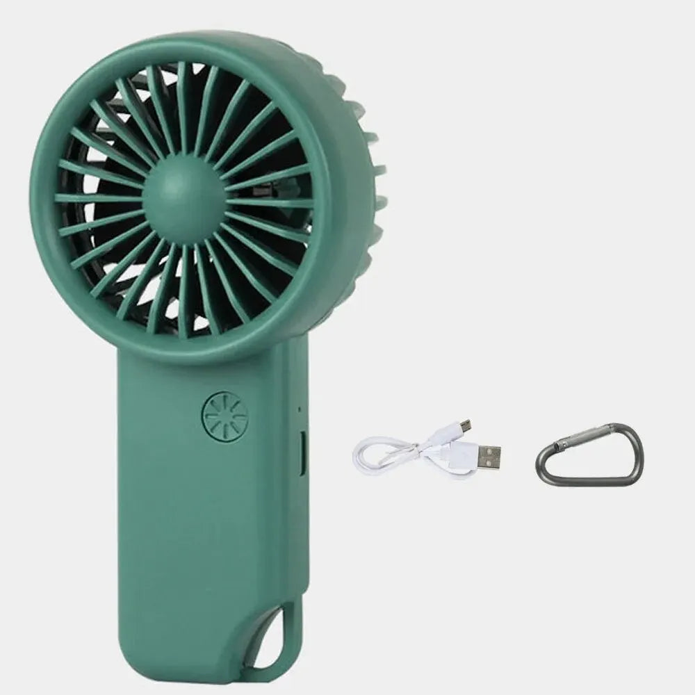 Compact Rechargeable Mini Handheld Fan with LED Screen