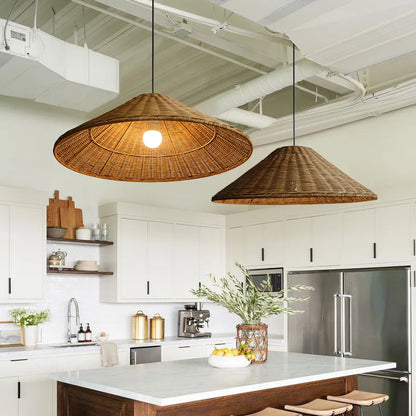 Natural Bamboo LED Hanging Light - Halri