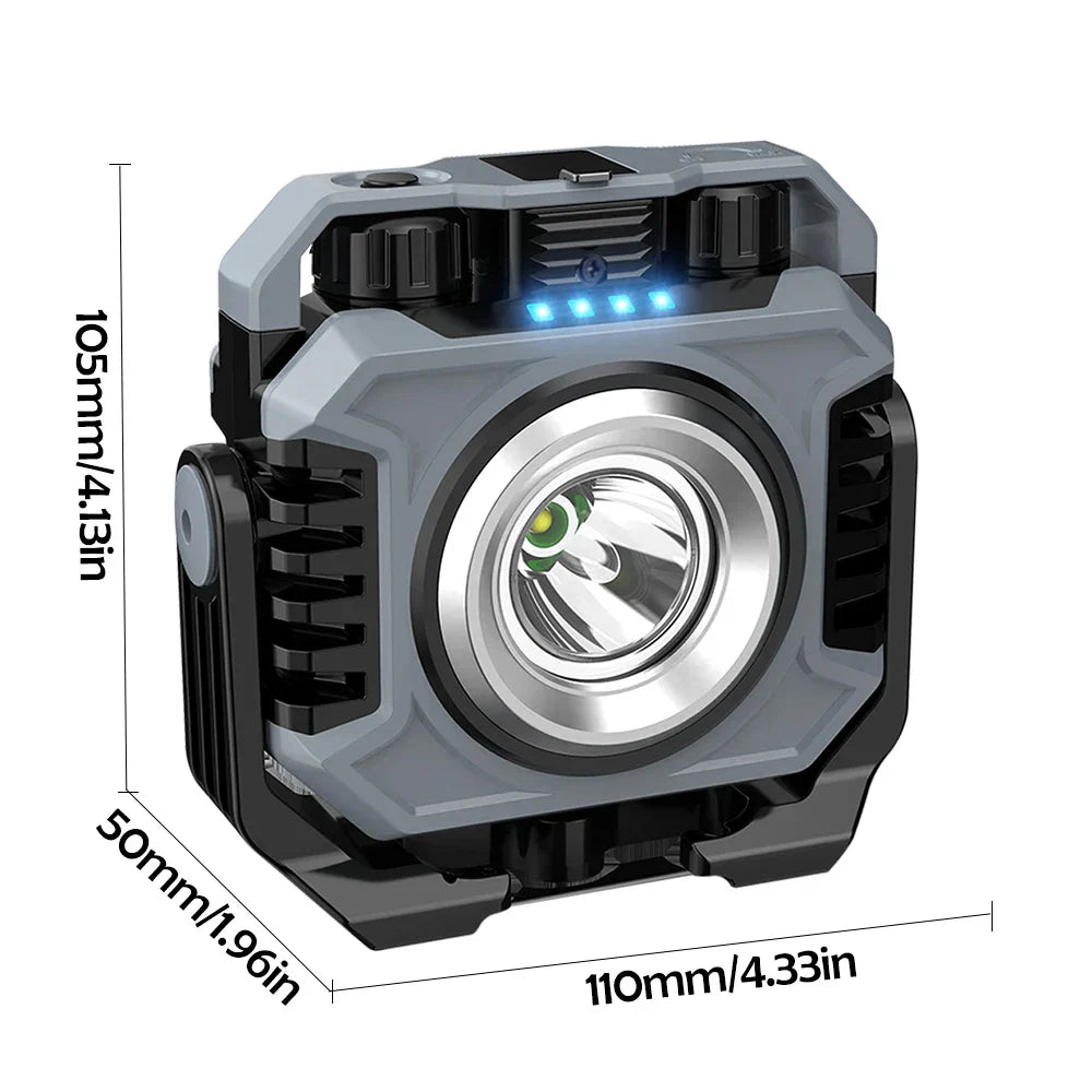 Bright Rechargeable Work Lamp with Magnetic Base - Halri