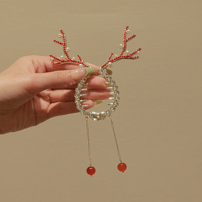 Lovely Deer Hair Tie Pony Clip