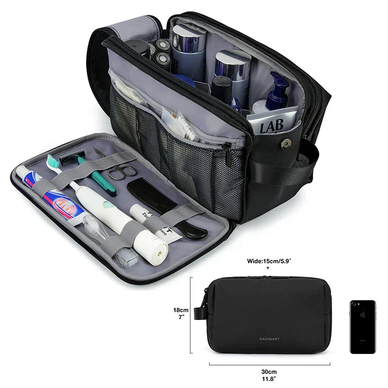 Compact Travel Toiletry Bag for Men and Women